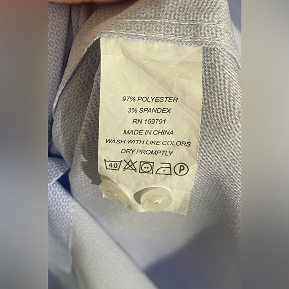 Scotch & Soda Amsterdam Shirt Men's 16 / 41 Blue Office Work Casual Button Front - Picture 7 of 7